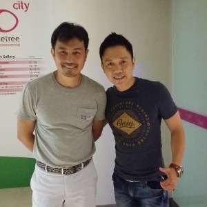 Isaac with Media Corp Artiest Darren Lim