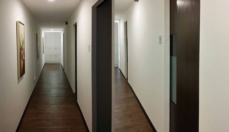 Corridor to rooms